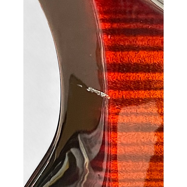 Used 2019 Ernie Ball Music Man Majesty Maple Top Tiger Eye Solid Body Electric Guitar