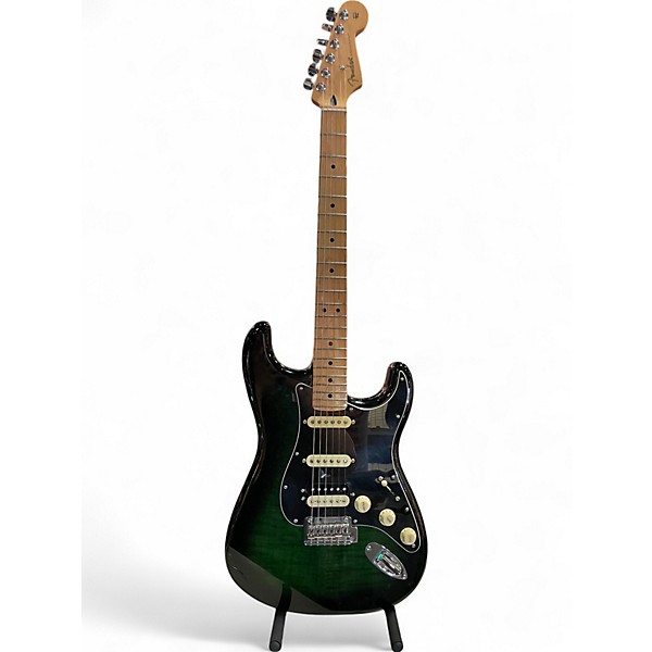 Used 2021 Fender Player Stratocaster HSS GREEN BURST Solid Body Electric Guitar