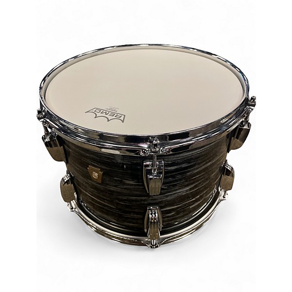 Used Ludwig 3 Piece Classic Maple 3-Piece Fab Shell Pack With 22" Bass Dr black oyster pearl Drum Kit