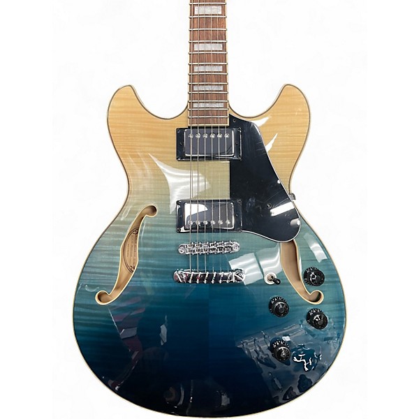 Used Ibanez AS73FM Artcore Indigo Fade Hollow Body Electric Guitar