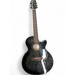 Used Mitchell mx430 Trans Black Acoustic Electric Guitar
