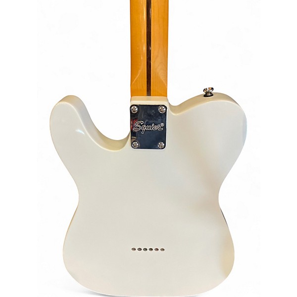 Used 2022 Squier Classic Vibe 70s Thinline Telecaster White Hollow Body Electric Guitar