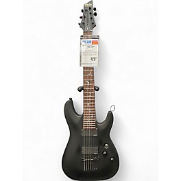 Used Schecter Guitar Research Damien 7 String Satin Black Solid Body Electric Guitar