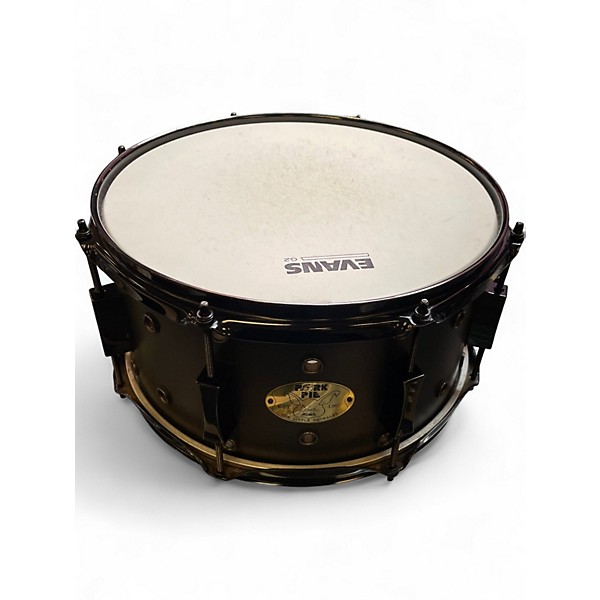 Used Pork Pie 13X7 Little Squealer Snare Satin Black Drum