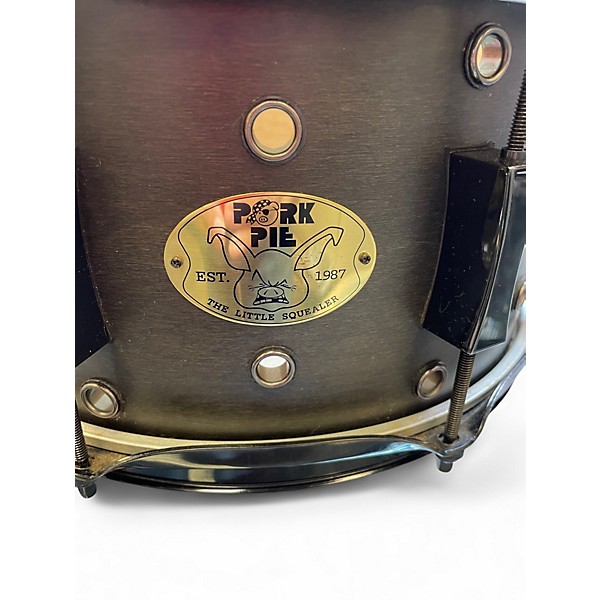 Used Pork Pie 13X7 Little Squealer Snare Satin Black Drum