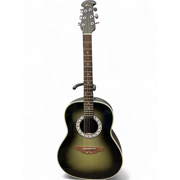Used Ovation CC11 Celebrity Gray Burst Acoustic Guitar