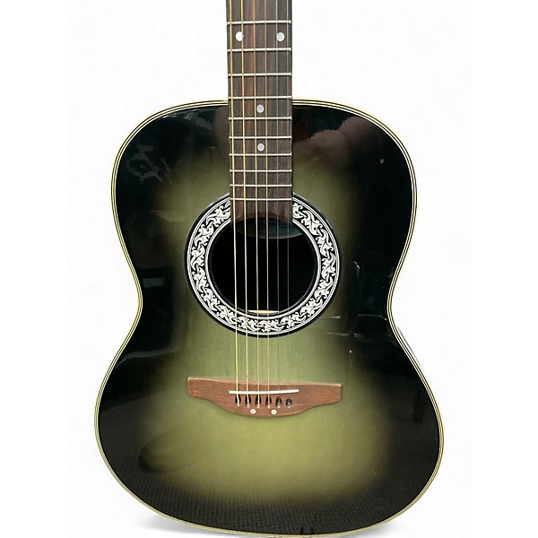 Used Ovation CC11 Celebrity Gray Burst Acoustic Guitar