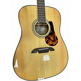 Used Alvarez MD60E Herringbone Natural Acoustic Electric Guitar