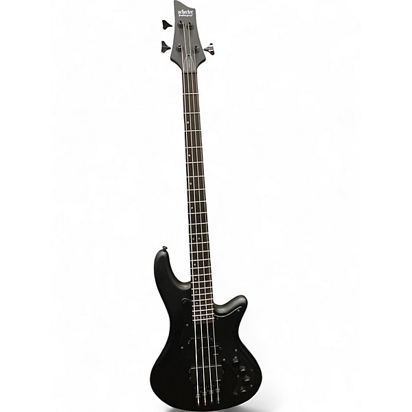 Used Schecter Guitar Research Stealth 4  Matte Black Electric Bass Guitar