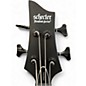 Used Schecter Guitar Research Stealth 4  Matte Black Electric Bass Guitar