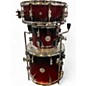 Used Pearl 4 Piece Concept Series Red Sparkle Drum Kit