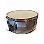 Used Pork Pie 14X6.5 Aluminum Maple Hybrid Snare Drum Champagne Sparkle Drum