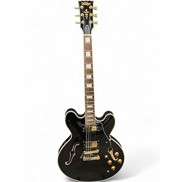 Used Vintage VSA500 Black Hollow Body Electric Guitar,New Products : American Fashion Style Bags On Sale