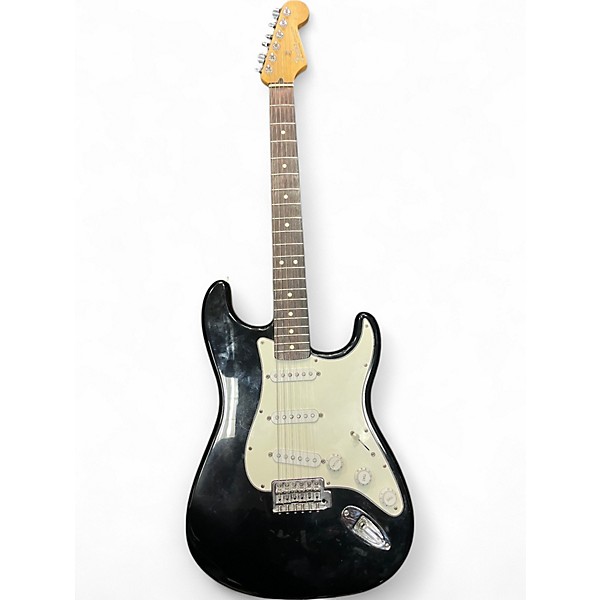 Used Fender Standard Stratocaster Black Solid Body Electric Guitar
