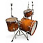 Used Ludwig 4 Piece USA Legacy Maple Exotic Custom w/ Atlas Hardware Mahogany Stained Maple Drum Kit