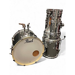 Used Pearl 5 Piece Export MIRROR CHROME Drum Kit