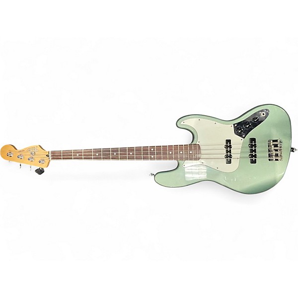 Used Fender Standard Jazz Bass Sage Green Metallic Electric Bass Guitar