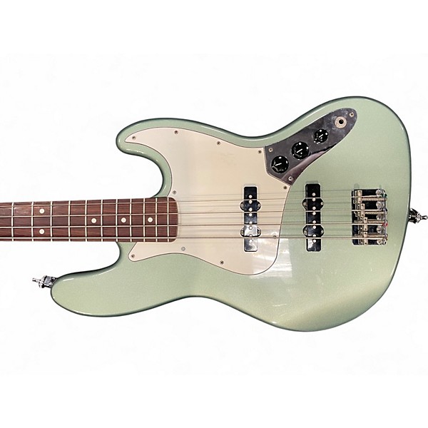 Used Fender Standard Jazz Bass Sage Green Metallic Electric Bass Guitar