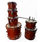 Used Yamaha 6 Piece Oak Custom MATTE SEDONA Drum Kit