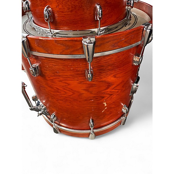 Used Yamaha 6 Piece Oak Custom MATTE SEDONA Drum Kit