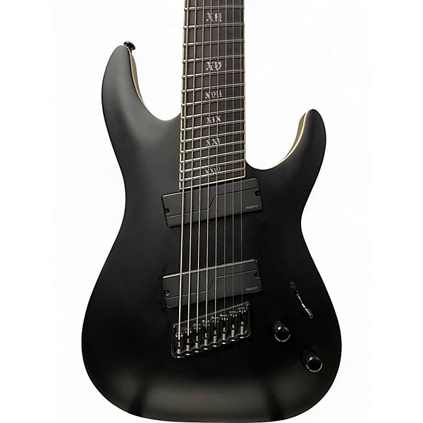Used Schecter Guitar Research C-8 Multi Scale SLS Elite Black Solid Body Electric Guitar
