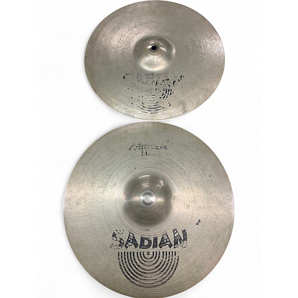 Used SABIAN 14in AA REGULAR HATS PAIR Cymbal