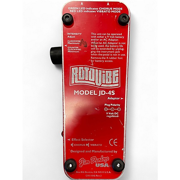 Used Dunlop JD-4S Rotovibe Effect Pedal