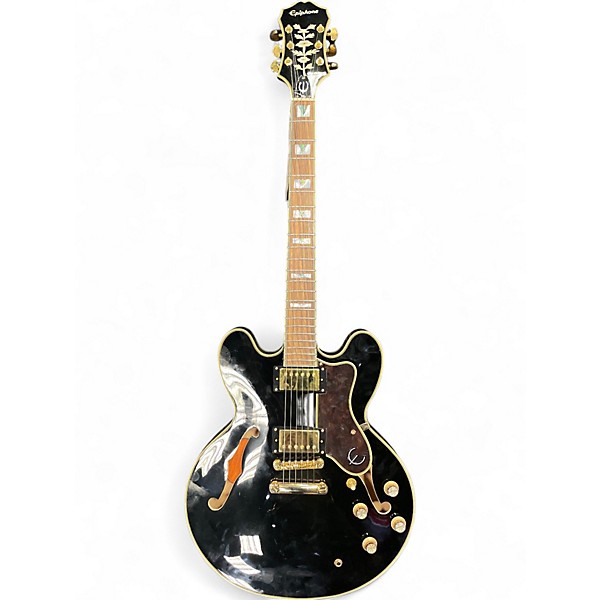 Used Epiphone Sheraton II BLACK Hollow Body Electric Guitar