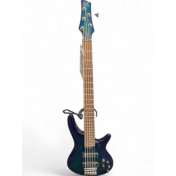 Used Ibanez SR375 5 String Blue Electric Bass Guitar,Specials : American Fashion Style Bags On Sale