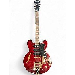 Used Epiphone Riviera P93 Wine Red Hollow Body Electric Guitar