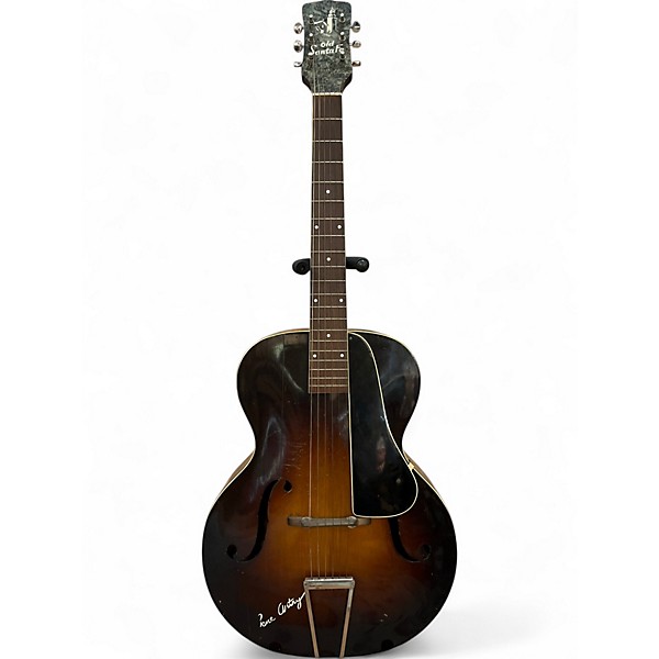 Used 1930s Old Sante Fe Gene Autry Sunburst Acoustic Guitar