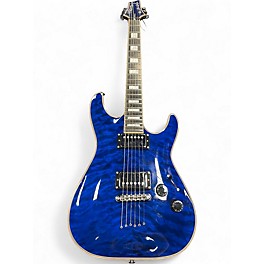 Used Schecter Guitar Research C1 Custom Blue Solid Body Electric Guitar