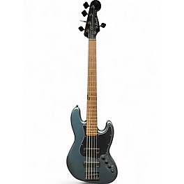 Used Squier Contemporary JAZZ BASS V  Metallic Green Electric Bass Guitar