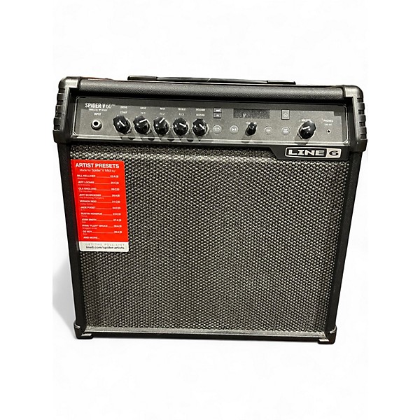 Used Line 6 Spider V 60 1x10 Guitar Combo Amp