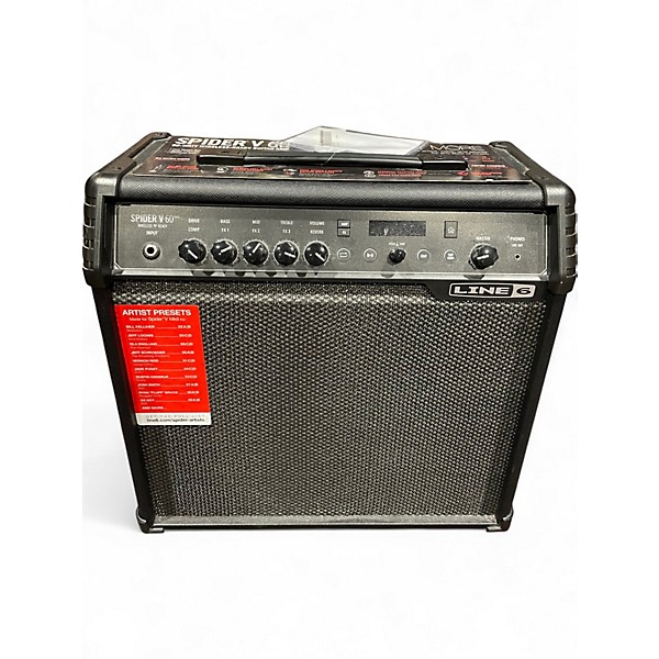 Used Line 6 Spider V 60 1x10 Guitar Combo Amp