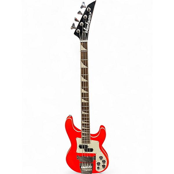 Used 2021 Jackson CBXNT ROCKET RED red Electric Bass Guitar