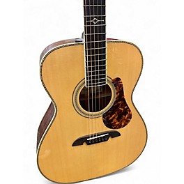 Used Alvarez MF60 Herringbone Folk OM Natural Acoustic Guitar