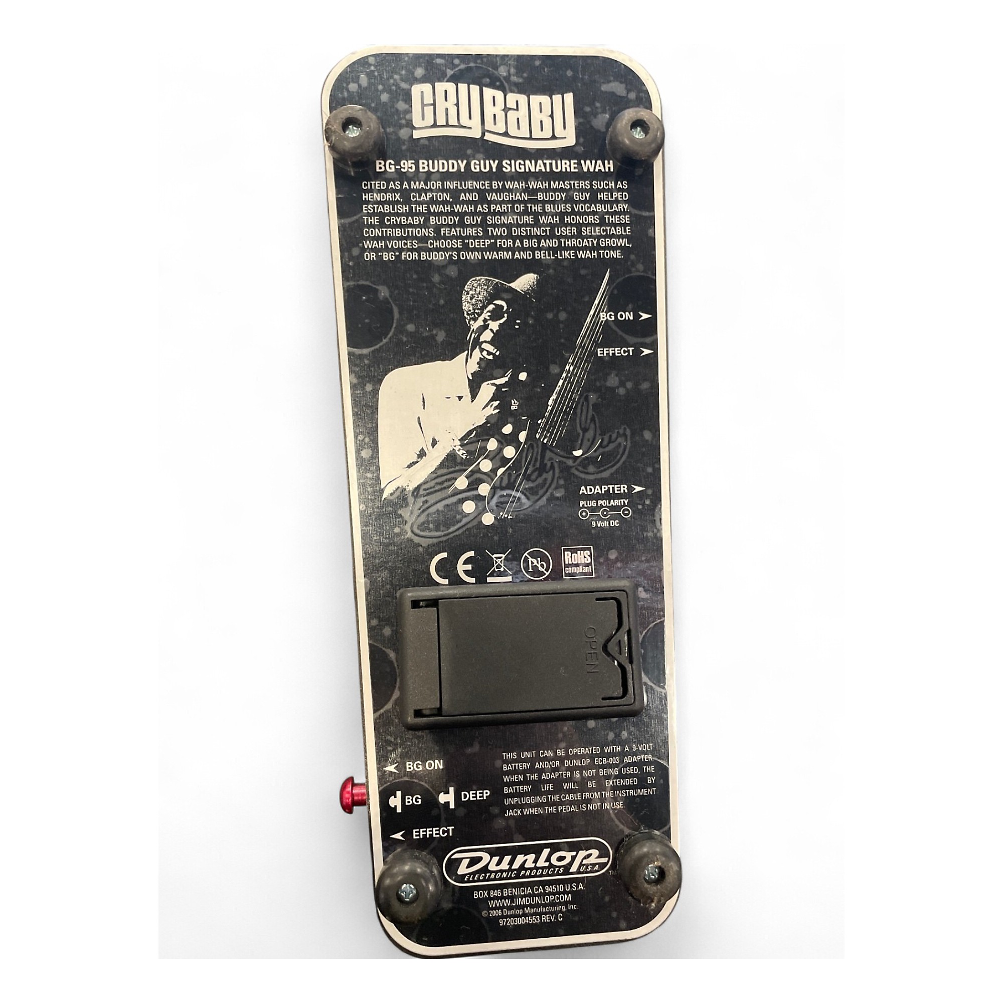 Used Dunlop Used Dunlop BG95 Buddy Guy Wah Effect Pedal Used Dunlop Used Dunlop BG95 Buddy Guy Wah Effect Pedal