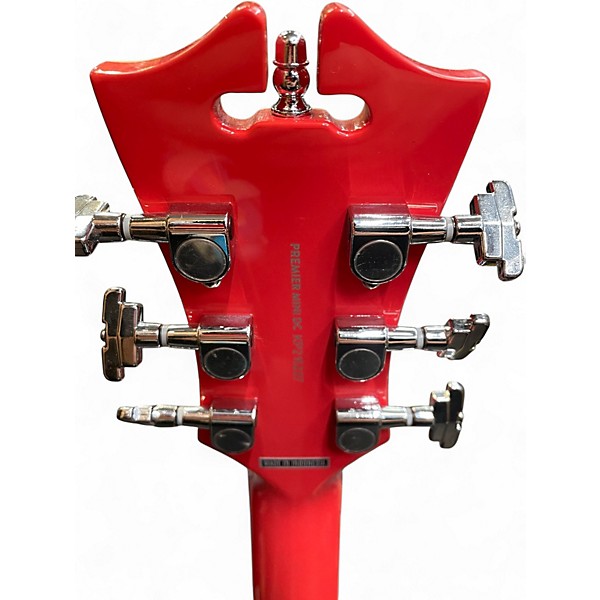 Used D'Angelico DAPMINIIDCFRCSCB CREAM RED Hollow Body Electric Guitar
