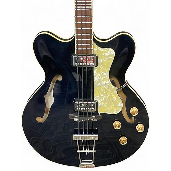 Used Hofner 500/7 Trans Black Electric Bass Guitar