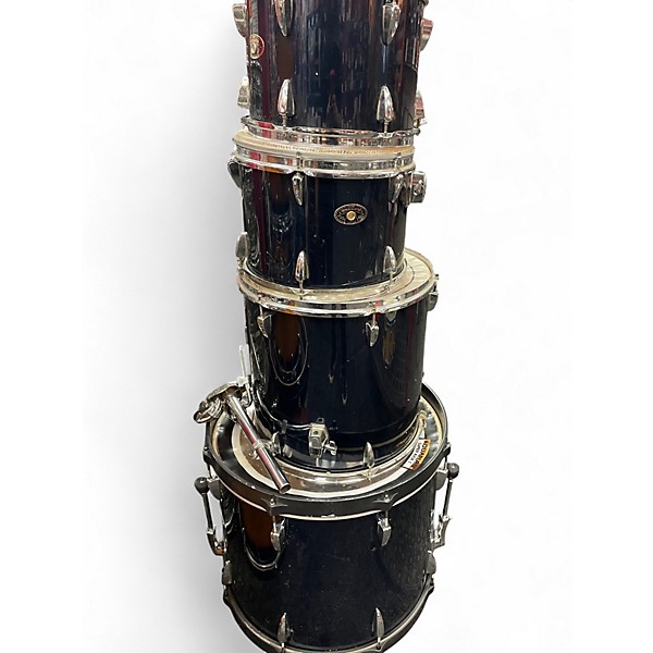 Used TAMA 4 Piece Imperialstar Black Drum Kit