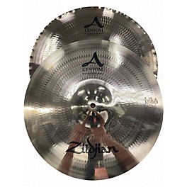 Used Zildjian 15in A Custom Mastersound Hi Hat Pair Cymbal