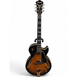 Used Ibanez GB10SE-BS Vintage Sunburst Hollow Body Electric Guitar