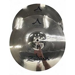 Used Zildjian 14in A Custom Mastersound Hi Hat Pair Cymbal