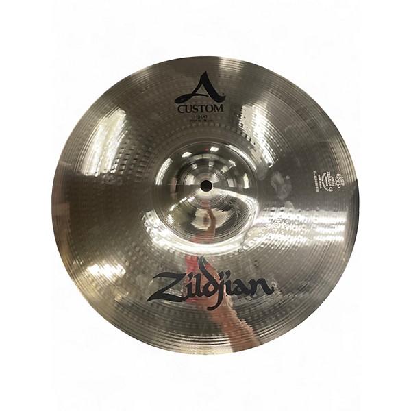 Used Zildjian 14in A Custom Mastersound Hi Hat Pair Cymbal