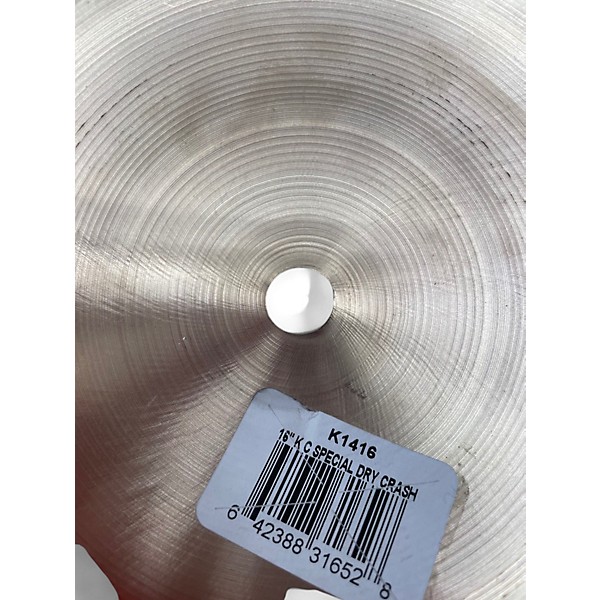 Used Zildjian 16in K Custom Special Dry Crash Cymbal