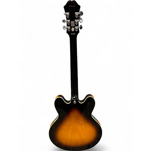Used Epiphone Dot 2 Tone Sunburst Hollow Body Electric Guitar