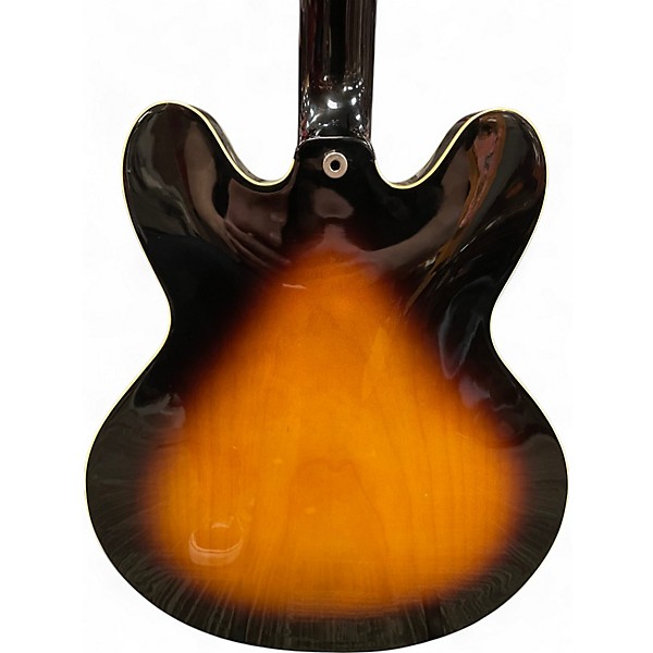 Used Epiphone Dot 2 Tone Sunburst Hollow Body Electric Guitar