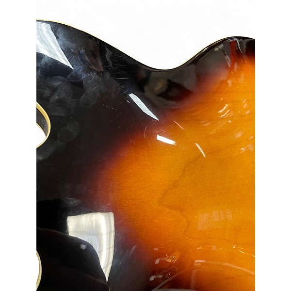 Used Epiphone Dot 2 Tone Sunburst Hollow Body Electric Guitar