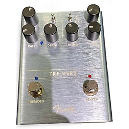 Used Fender tre-verb Effect Pedal